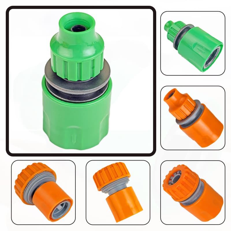 Deyi 2-Point 3/4-Point Soft Water Hose Quick Connector, Hose Repair Coupling, Faucet Adapter, Nipple Connector