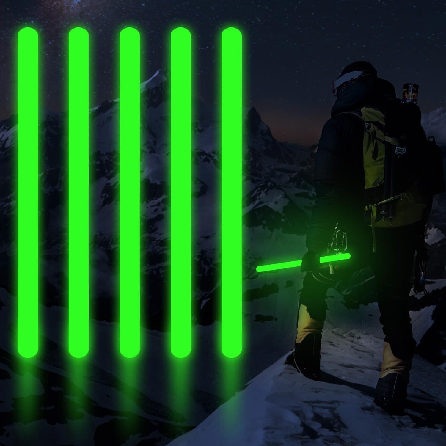 No-Storage Giant Glow Stick Glows in the Dark Emergency Giant Tritium Tube Tritium Light for Camping Survival Work