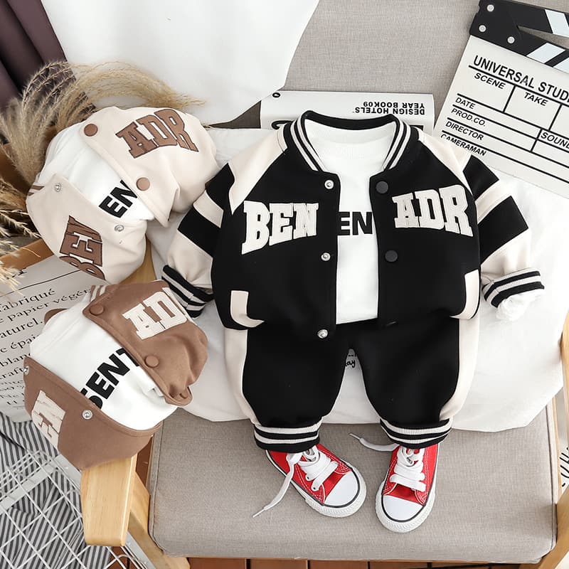 Children's clothing 2023 spring and autumn boys' suits for small and medium-sized children's sports children's Korean fashion boys' three-piece spring and autumn suits