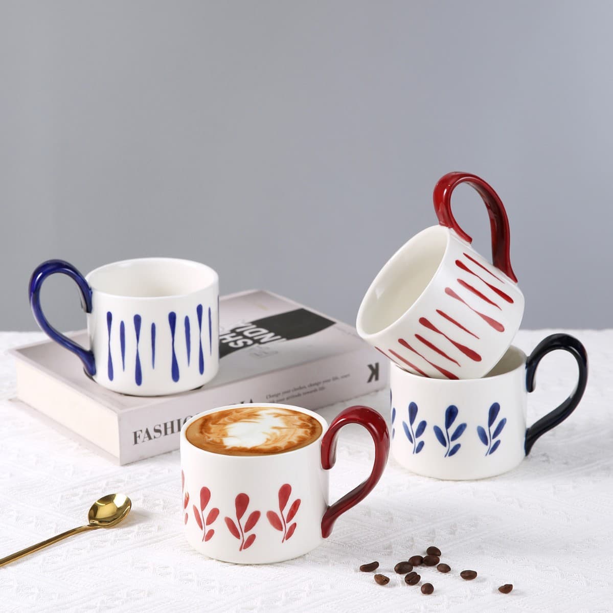 Retro Design Niche Mug Ceramic Cup Large Capacity Couple Cup Office Coffee Milk Cup Accessible Luxury