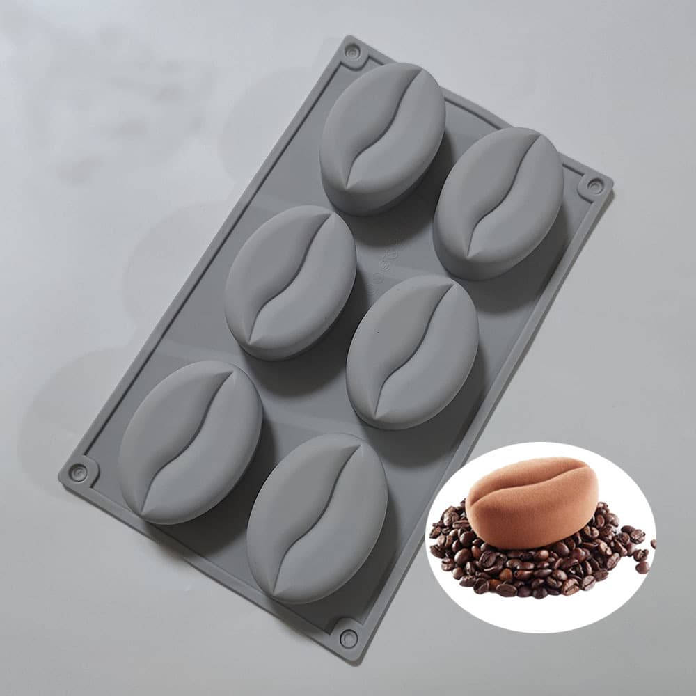 6-piece cake mold, coffee bean mold, red lip lip baking mold, ice tray mold, fruit fudge, chocolate baking mold