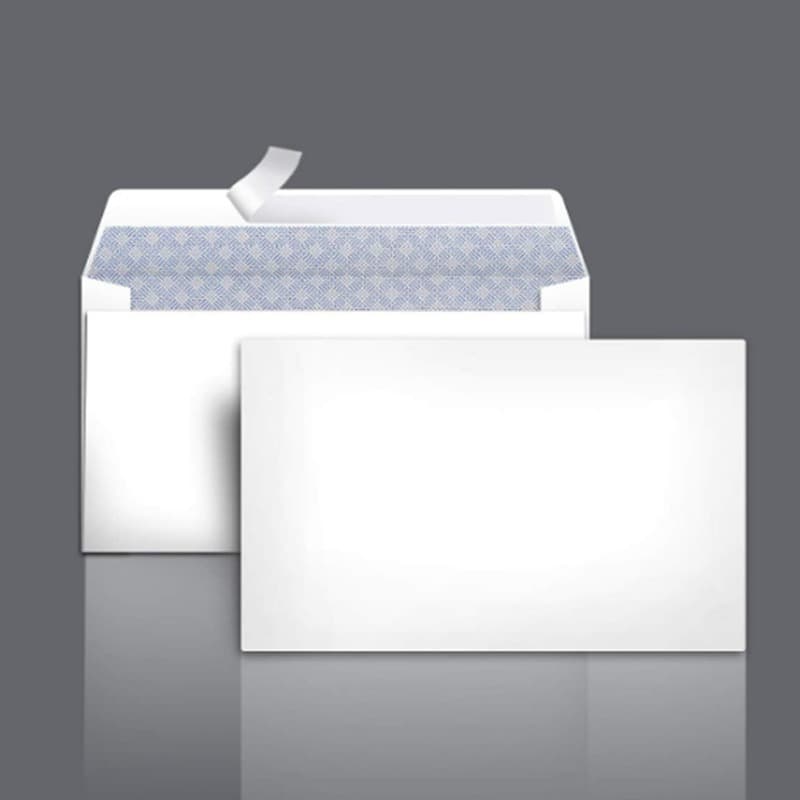 Kraft paper envelope white confidentiality pattern envelope western style with release glue custom file greeting card set card handwritten