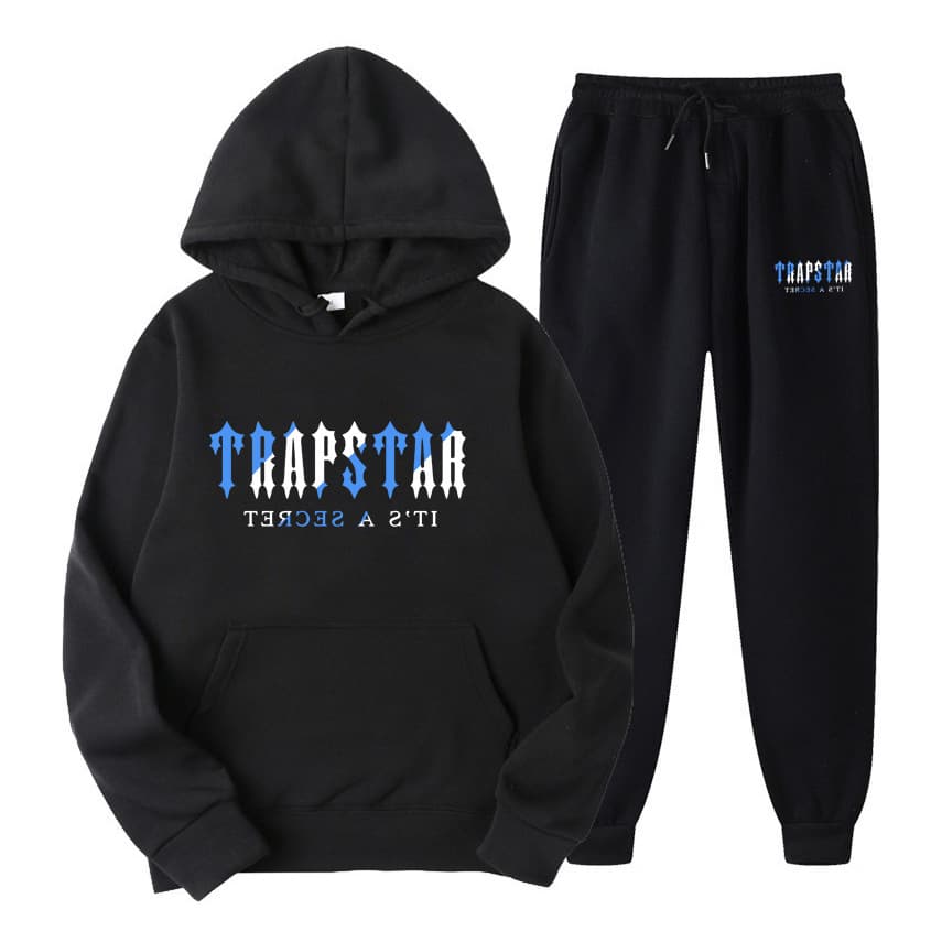 2023 New Cross-border Letter Print Men's and Women's Sports Fleece Two-Piece Set Loose Hoodie Sweatshirt Set