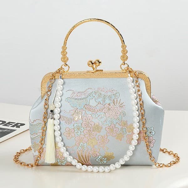 New Chinese Style Bag, Chinese Embroidery Bag, Cheongsam Bag, Premium Chain Shoulder Bag, Large Capacity Handbag Crossbody Bag for Women
