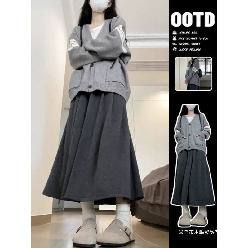 Women's 2025 New Arrival: A Complete Set of Chanel-Style Dresses and Sweaters for Early Autumn/Winter