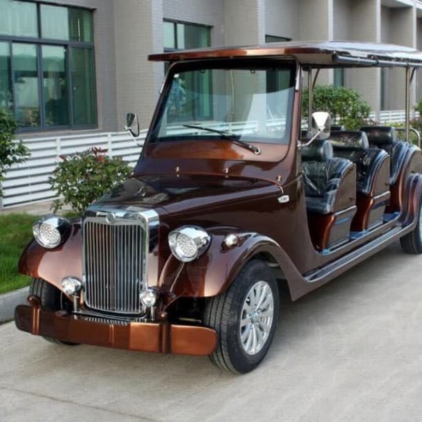 Vintage Sightseeing Car Electric Sightseeing Car Retro Electric Tour Car