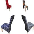 Polyester printed back large slant chair cover household chair cover elastic one-piece chair cover chair protective cover wholesale
