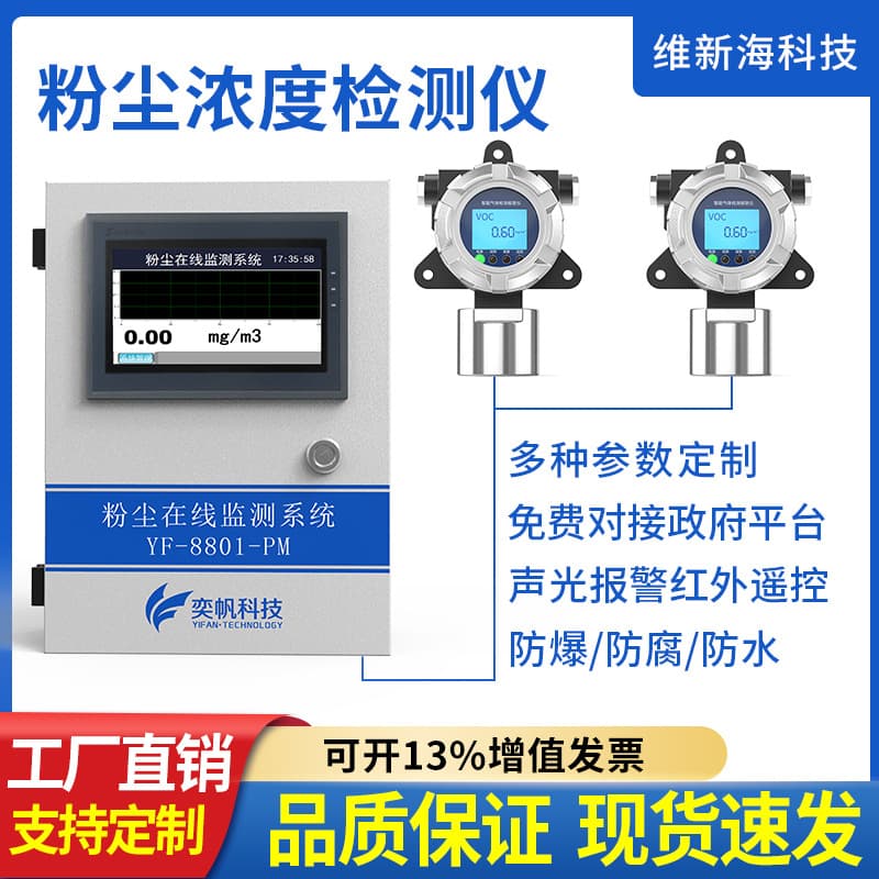 Workshop Online Dust Concentration Detector Air Quality Particle Monitor Electrostatic Baghouse Dust Detector