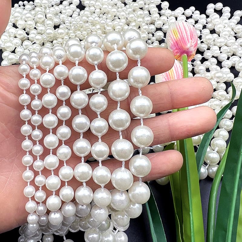 Wedding pearl beaded chain, wedding ceiling decoration, flowing beads, imitation pearl chain DIY material