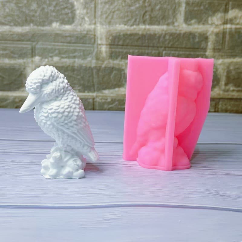 Bird Ornament Mold Ornament Candle Plaster DIY Plaster Ornament Candle Holder Silicone Mold W1006