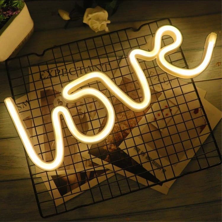 LED Neon Light INS Christmas Tree Bell Shape Light, Girly Bedroom Room Party Decoration Night Light Wholesale