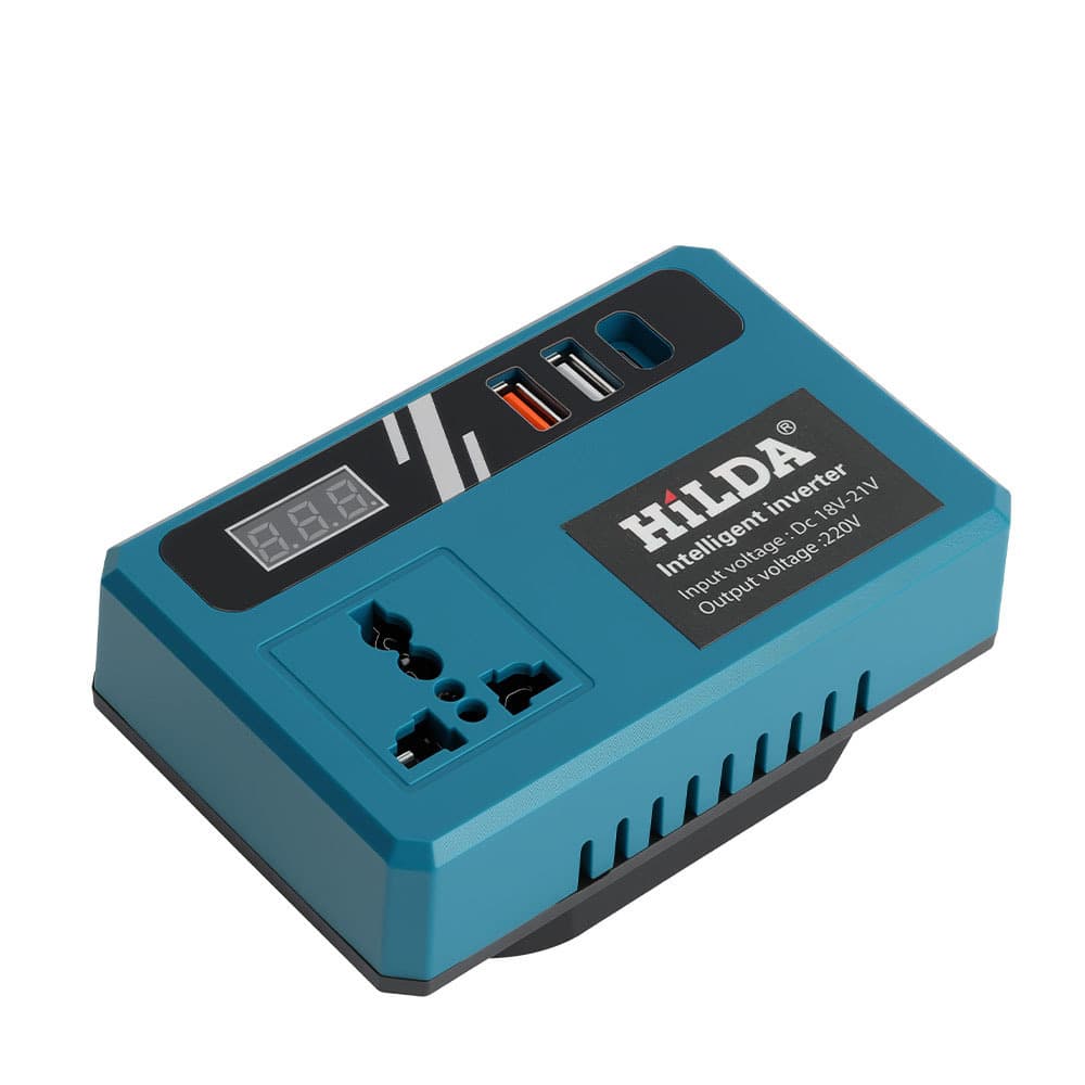 Lithium Battery Inverter Power Tool Battery Inverter AC220V/DC5V/12V Outdoor Work Inverter