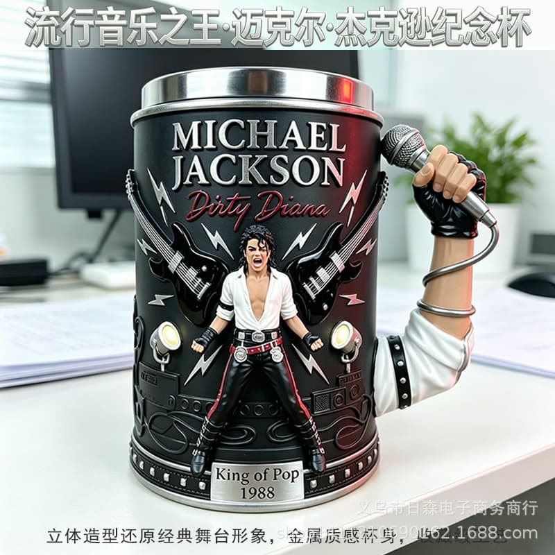 Cross-border Exclusive 3D Relief Portrait Mug Vintage Commemorative Resin Cup Factory Foreign Trade Wholesale