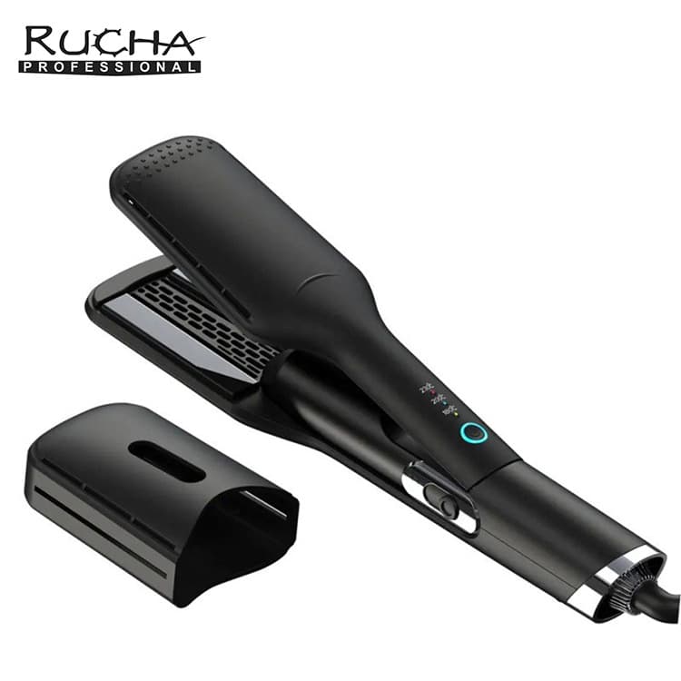 Cross-border Direct Hair Straightener Curling Iron for Home Salon Styling, 2-in-1 Curl and Straight Hot Air Straightener, Household Flat Iron