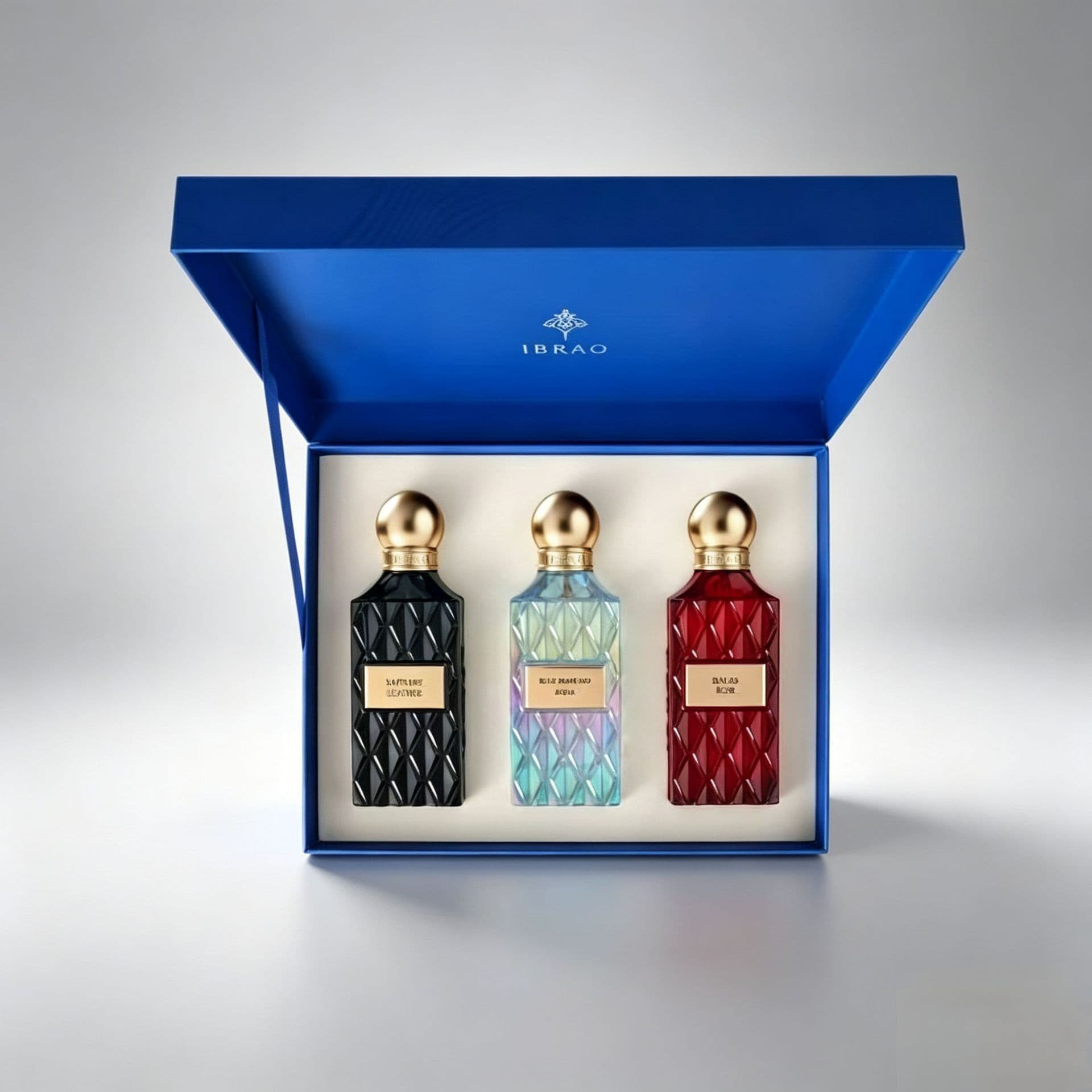 High-Quality IBRAQ Arabic Gift Box Perfume 3-Piece Set Middle East Dubai Unisex Fragrance Holiday Gift Wholesale