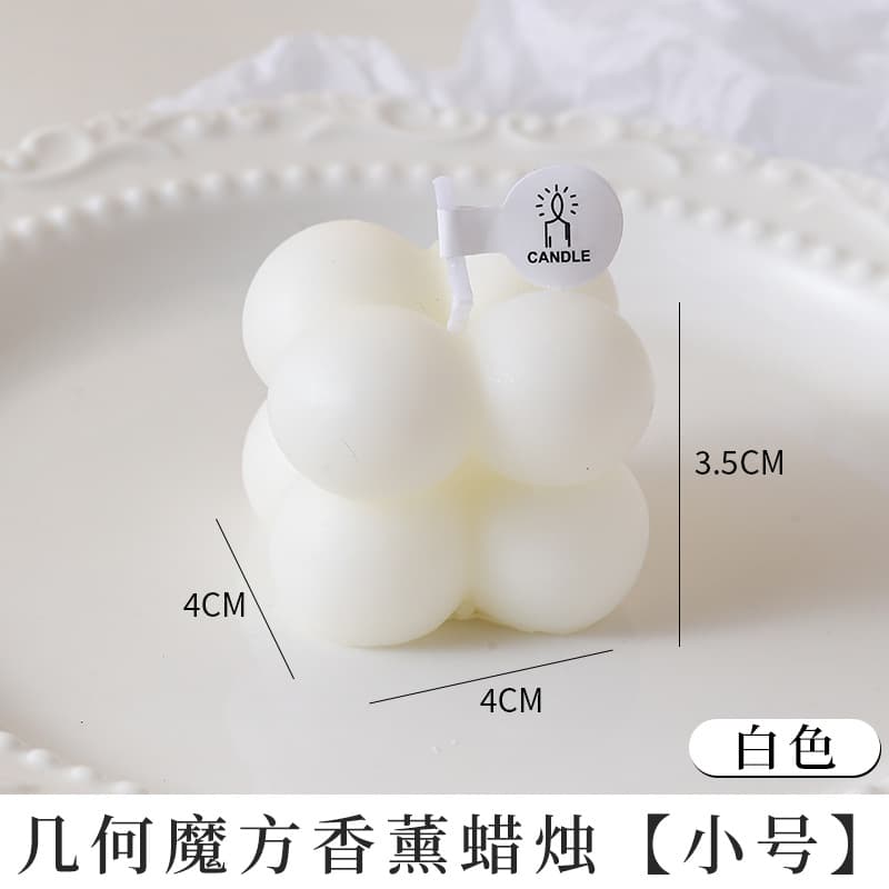 Creative Cube-Shaped Aromatherapy Candle, Home Decor with Unique Cube Design, Small Cube Scented Candle for Home Use