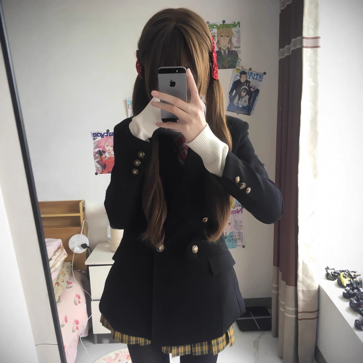 Pudding Bear suit jacket for women, autumn/winter JK uniform, Japanese school style student uniform, waist-cinching blazer for female college students.