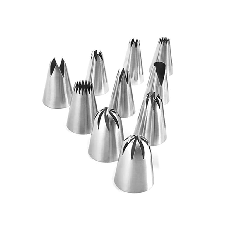304 Stainless Steel Large 35mm Seamless Piping Nozzle Cake Cream Icing Tip Baking Tool