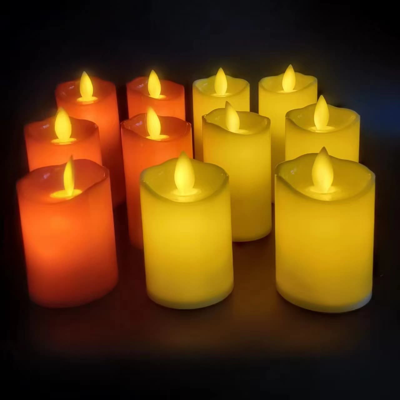 Electronic Candle Flickering LED Candle for Wedding Romantic Scene Decoration Props Cross-border LED Electronic Candle