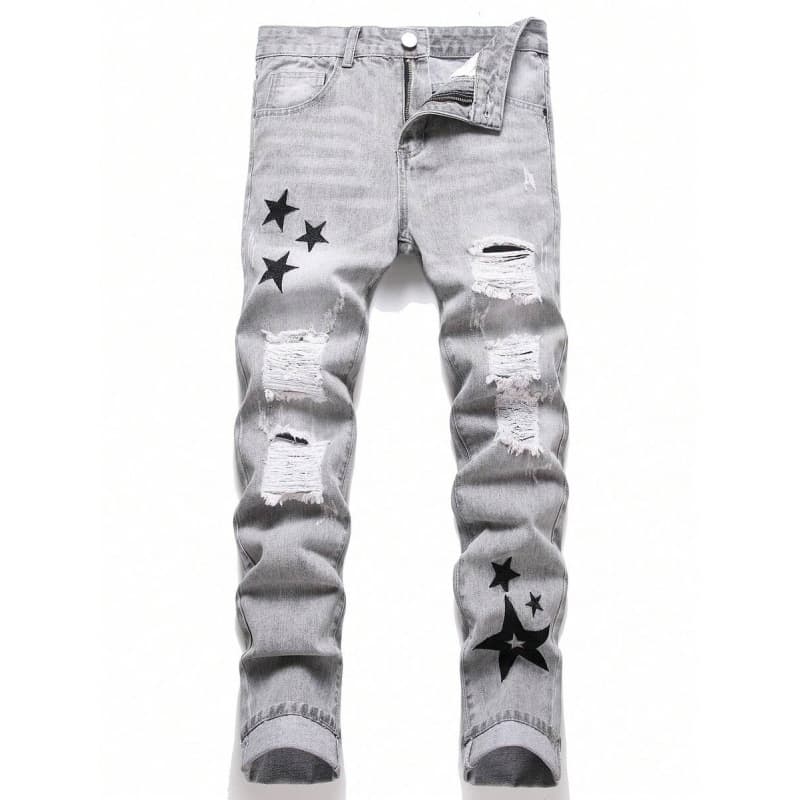 T 56595 Boys' Ripped Denim Pants