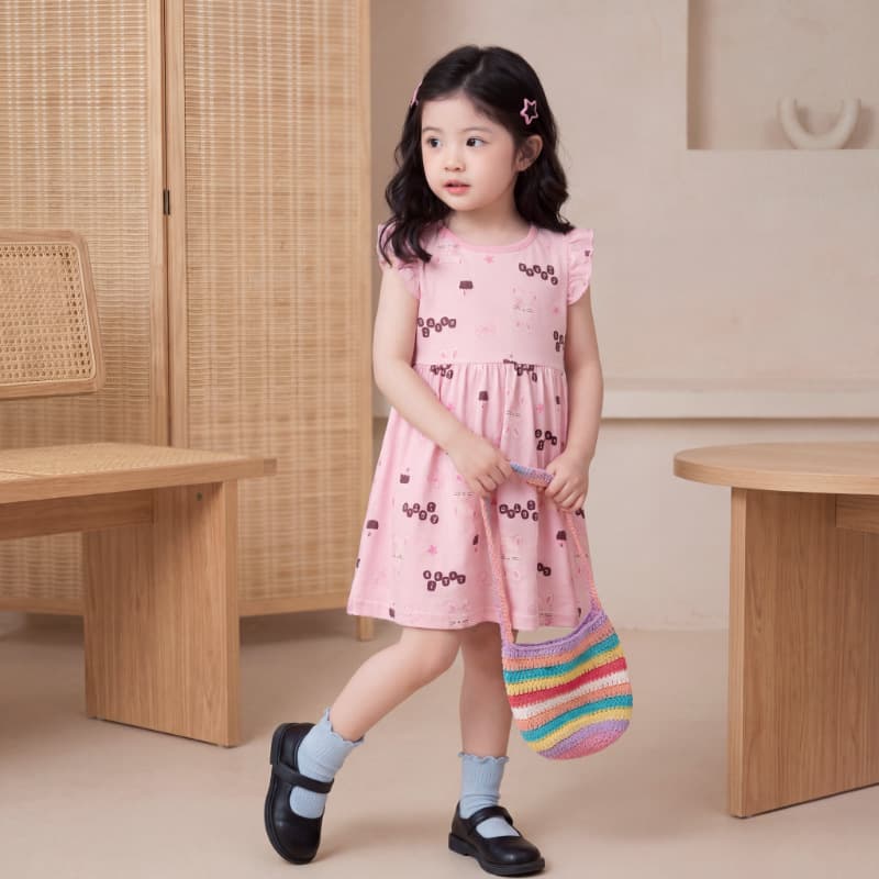 Girls Dress Summer Pure Cotton New Girls Nightgown Floral Children's Thin Baby Skirt Children's Skirt