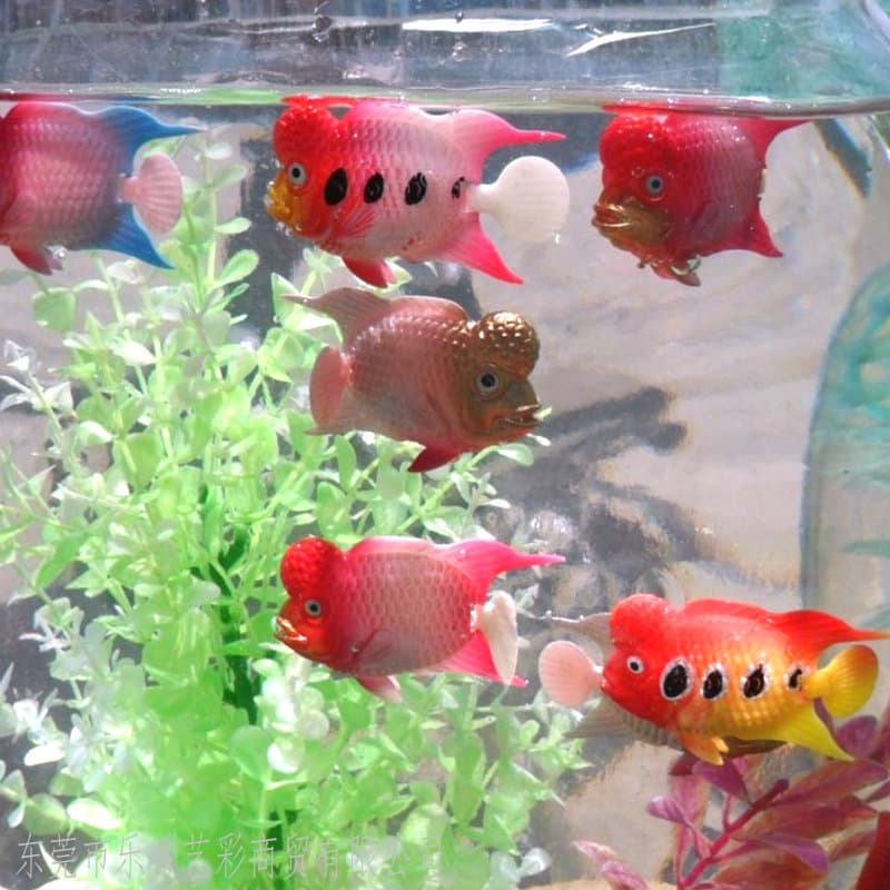 Aquarium decoration ornaments production and sales simulation fish plastic fish fake fish water column lamp use plastic fish fake tropical fish