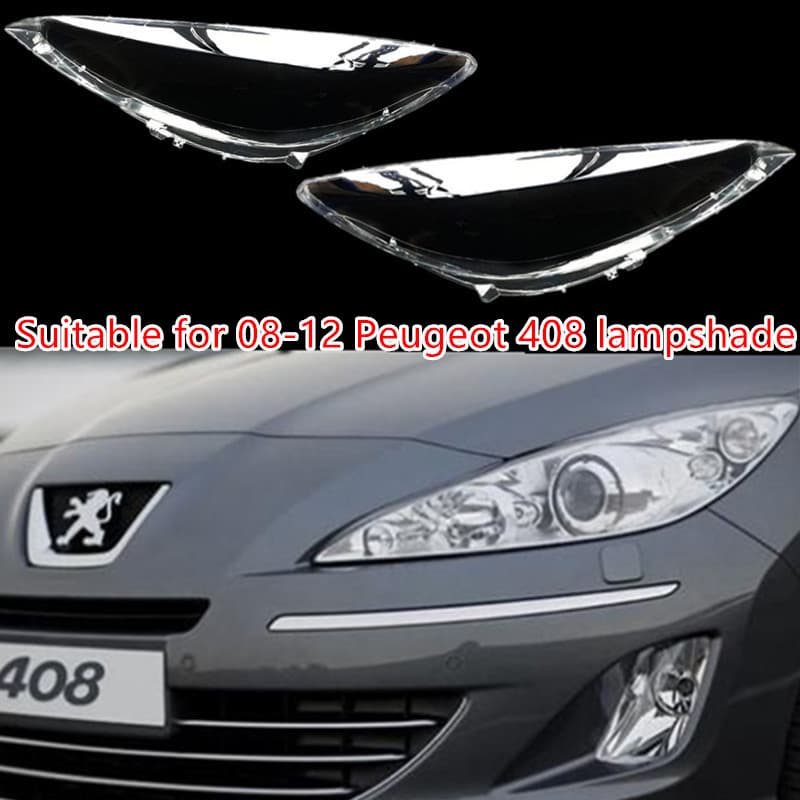 Headlight Lens Cover for Peugeot 408 Old Model, 09-12 Front Headlight Lens Cover