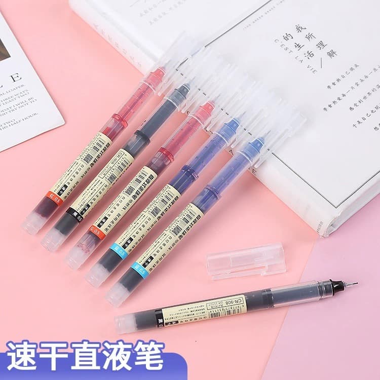 Creative Stationery Gel Pens for Students, Exam Use, Large Capacity Colored Pens, Office Direct Liquid Rollerball Pens Wholesale