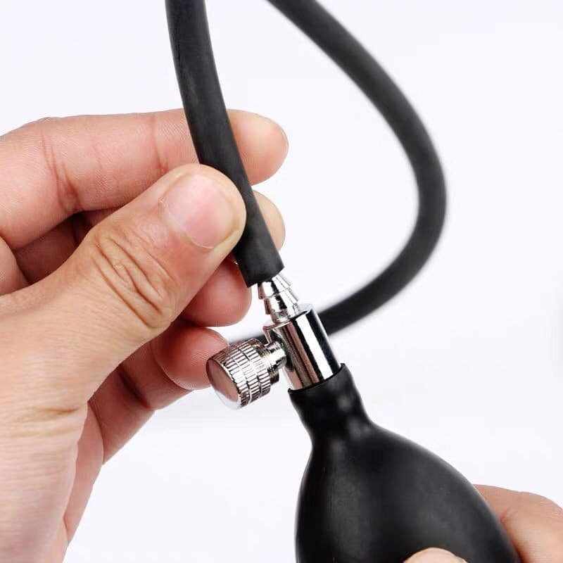 Manufacturer wholesale blood pressure monitor ball PVC ball inflatable air bag hand held inflatable ball with air valve massage chair accessories
