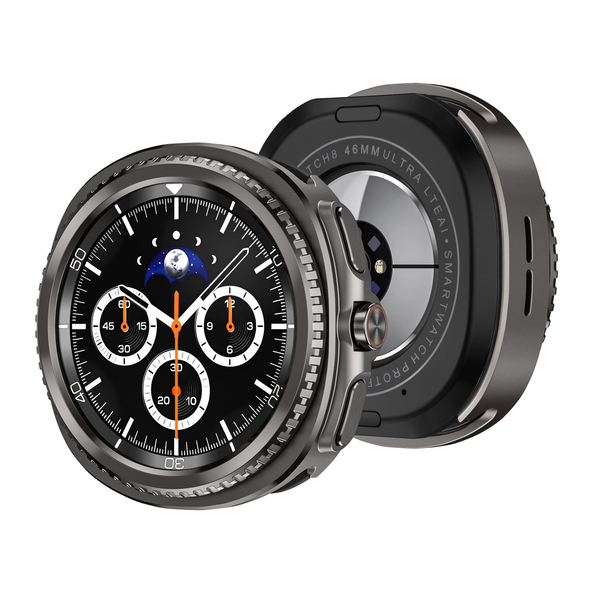Samsung Metal Case Compatible with Samsung Watch 8 46mm Original Bezel Zinc Alloy Protective Cover