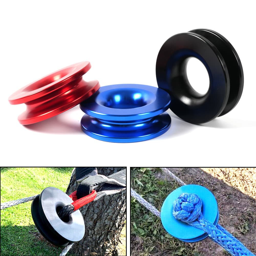 Cross-border automotive supplies aluminum alloy winch recovery ring trailer rescue traction wheel recovery ring dropshipping