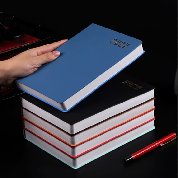2024 Planner Thickeneded A5Ins Style Notepad Creative Pu Leather Schedule Business Meeting Notebook Customization