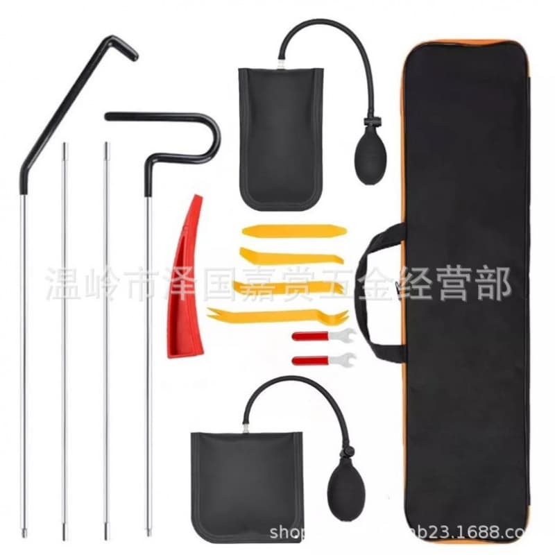 Car Long-Reach Hook Tool Stainless Steel Rod Car Self-Driving Fault Repair Tool Pry Bar Airbag Pull Hook