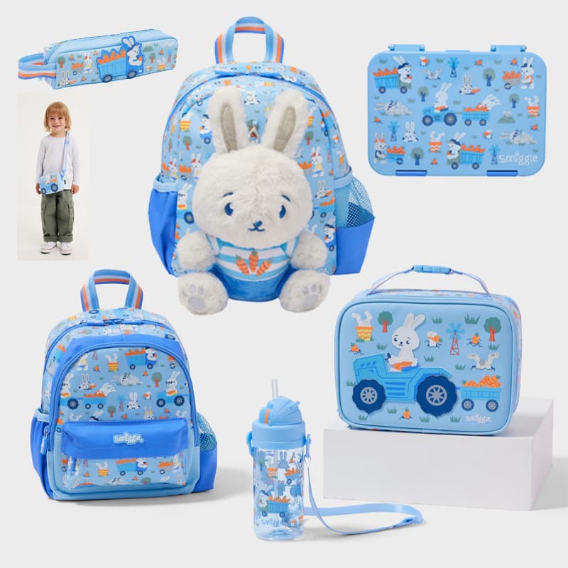 Australian Smiggle Baby Cute Children's Backpack Large Capacity School Bag for Primary School Students