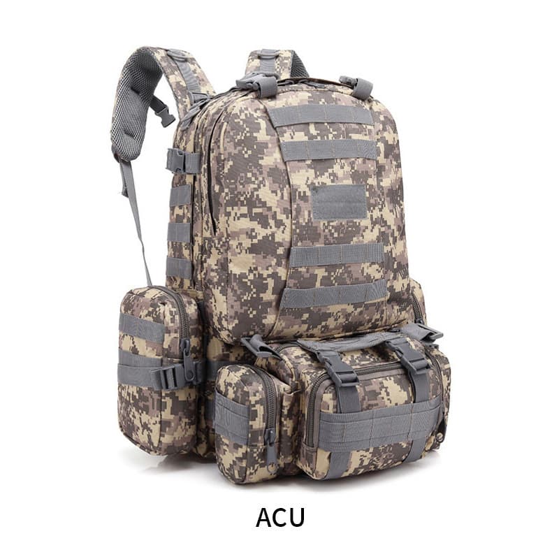 Cross-border Men's Large Capacity Waterproof Storage Combo Backpack Camouflage Hiking Sports Outdoor Climbing Tactical Backpack