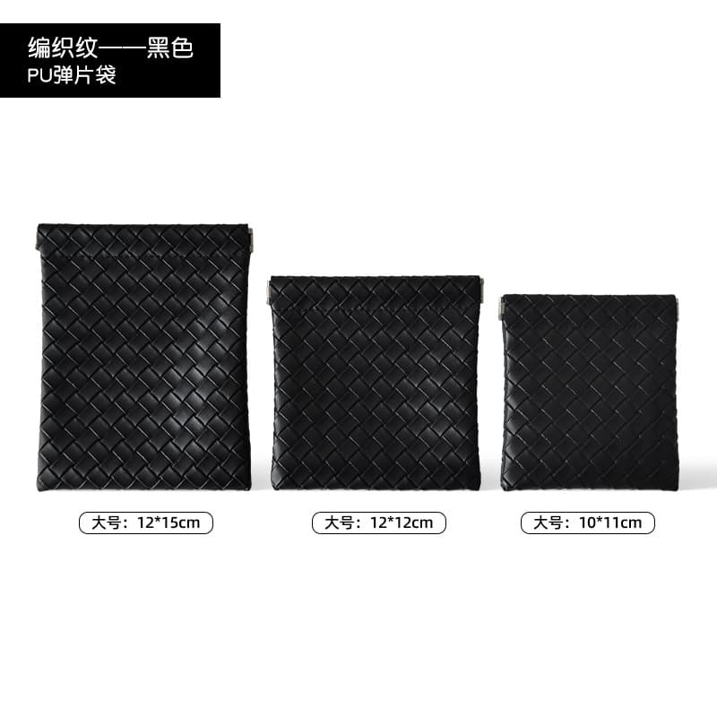 In Stock PU Spring Clip Jewelry Bag, Jewelry Gift Packaging Bag, Ring, Earring, Necklace Portable Storage Pouch