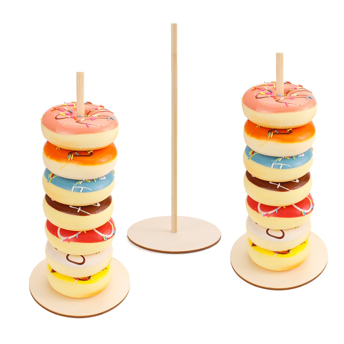 Wooden Donut Shelf Wedding Supplies Decoration Birthday Party Decoration Baby Shower Festival Donut Display Stand