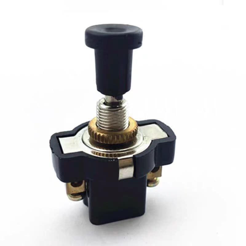 ASW-05 Push-Pull Switch, 12V/24V Single-Mount Universal Power Switch for Cars and Trucks
