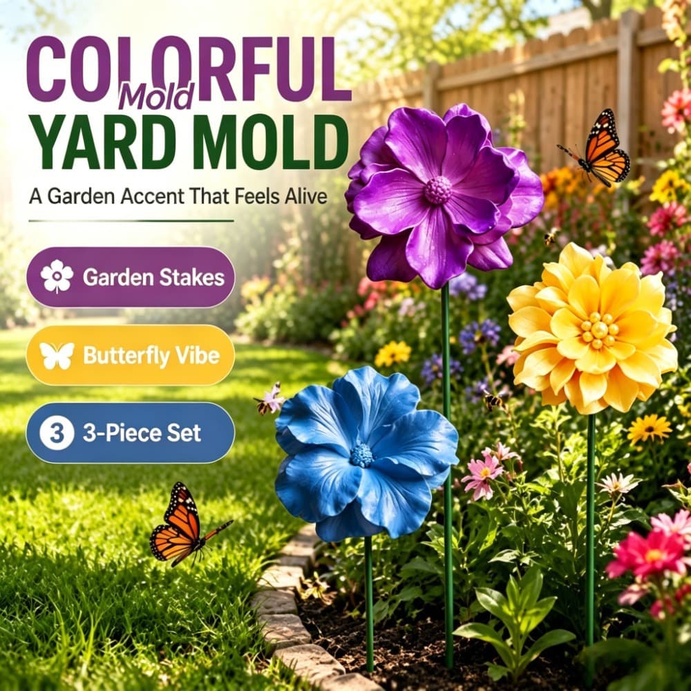3D three-dimensional large flower three-piece silicone mold set, handmade aromatherapy flower arrangement, resin gypsum outdoor landscaping handmade mold
