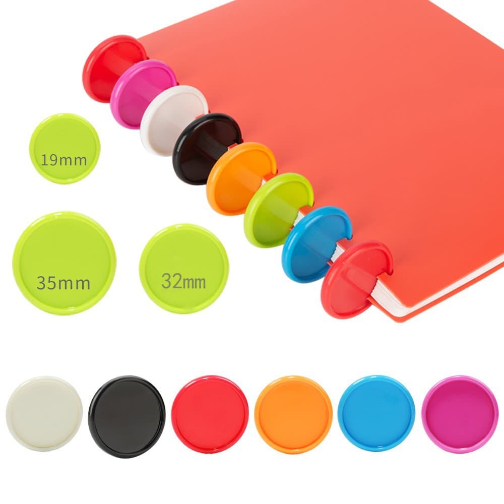 24mm Plastic Colored Solid Buckles Notebook Album Accessories 360-Degree Flip Loose-Leaf Binders Custom Colors
