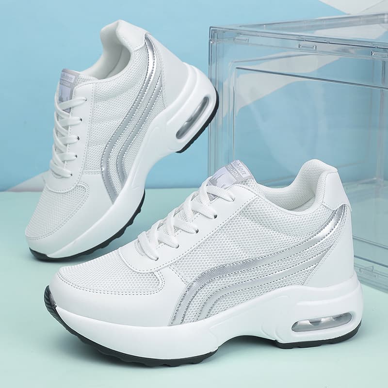 2025 Spring Amazon Independent Station Pinduoduo Outdoor Travel AliExpress Mesh Height-Increasing Casual Sports Shoes