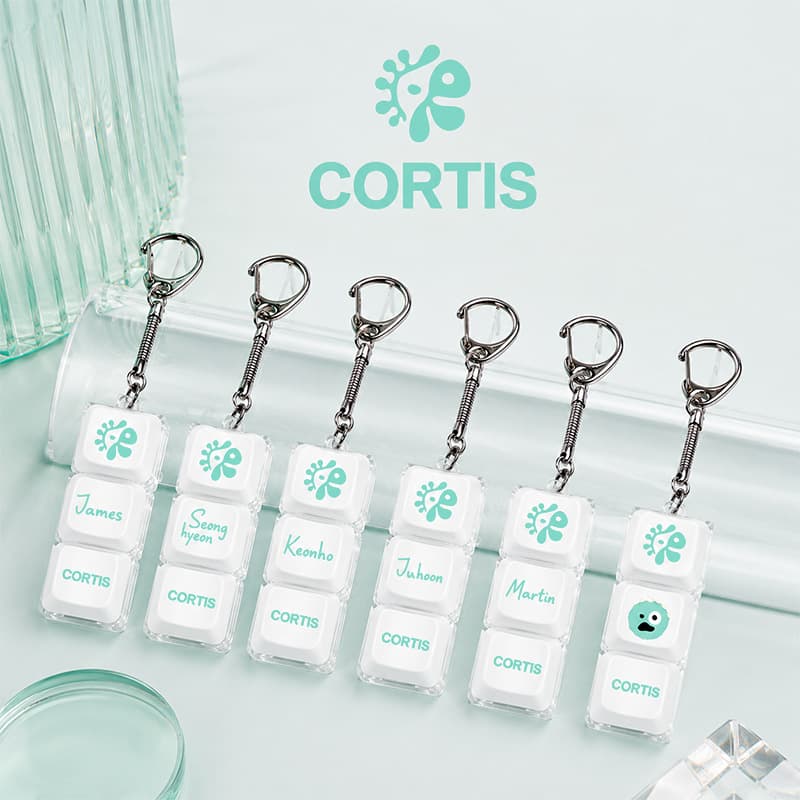 CORTIS Decompression and Pressing Artifact Keychain Pendant, Roasted Hooves, Kim Jong Hun, Um Sung Hyun Peripherals