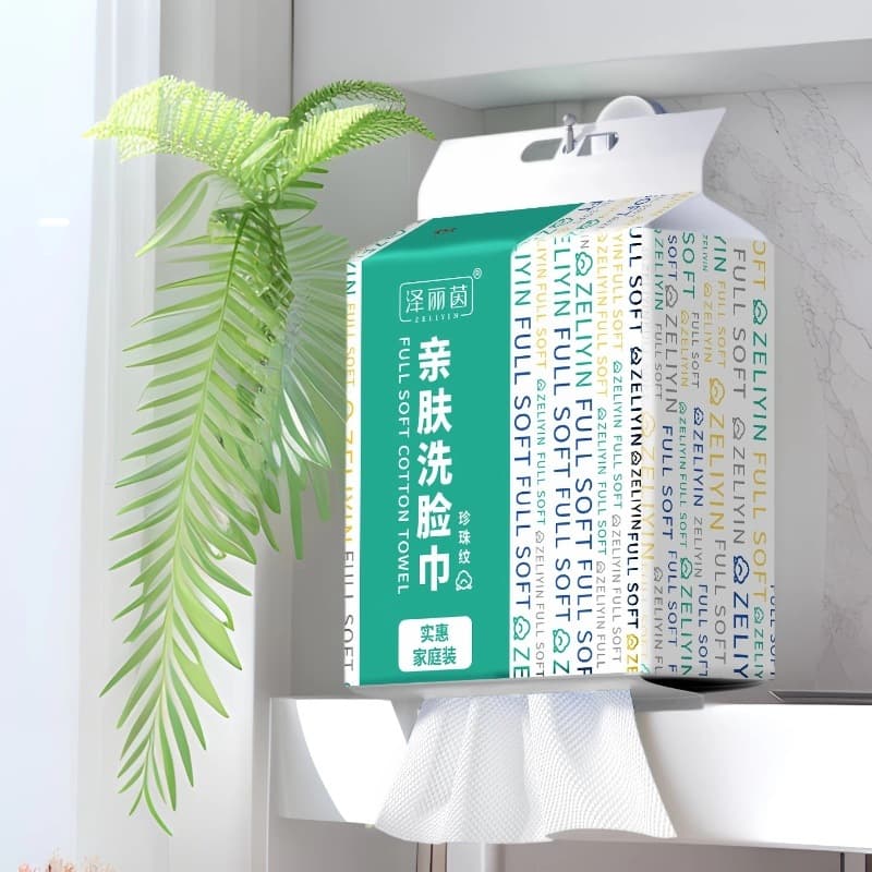 Disposable Facial Cleansing Towel, Thickened Cotton-Soft Tissue, Wall-Mounted Face Towel, Makeup Remover Wipe, Beauty Product, Factory Direct Sales