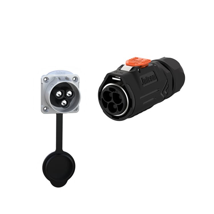 Factory Direct MJ32 2-8 Pin Push-Pull Waterproof Connector with IP67 Rating and Secondary Lock for High Current