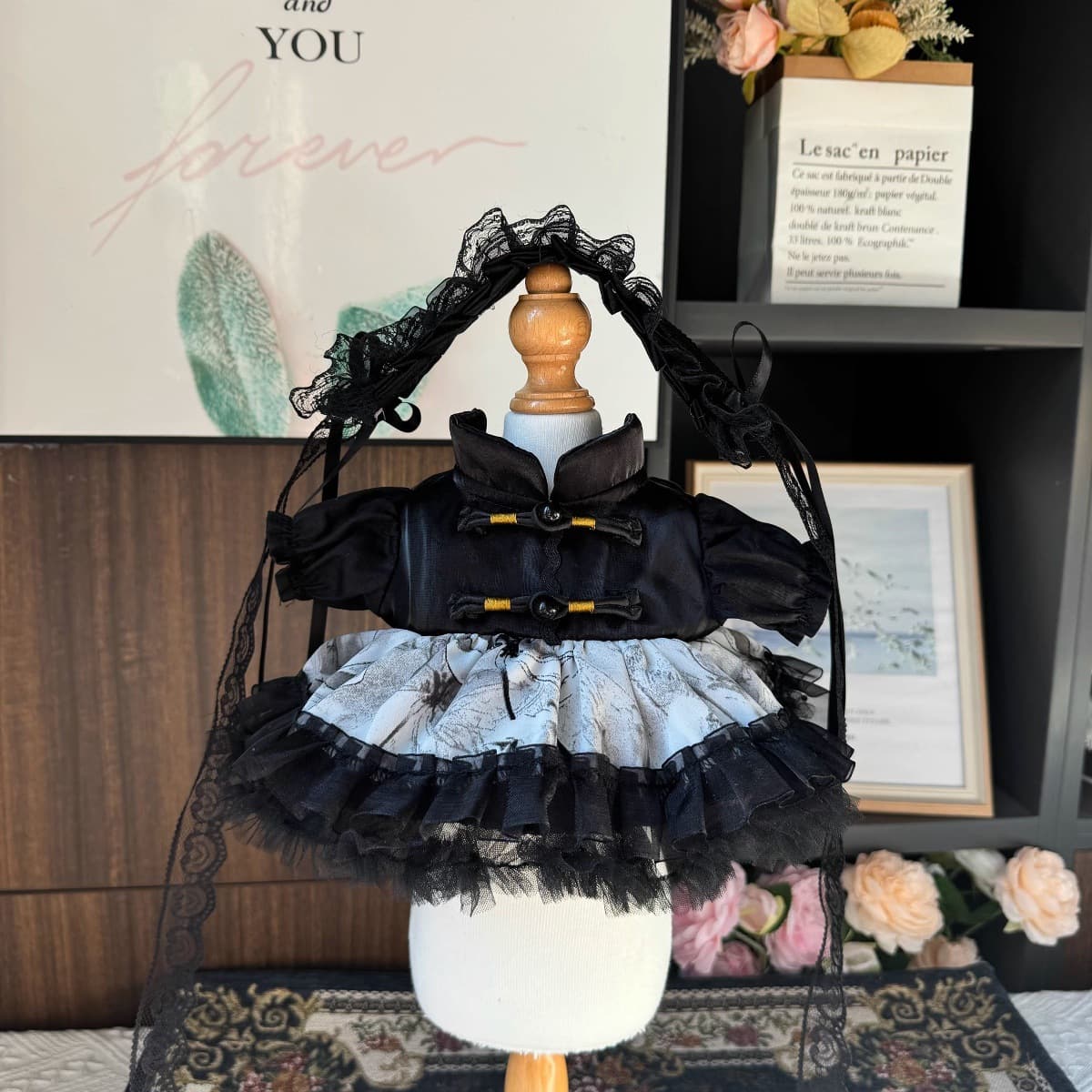 20cm National Style Cotton Doll Dress Stellar Deer Clothes Lingna Belle Outfit Sherry Berry Fubao Lina Bear Skirt