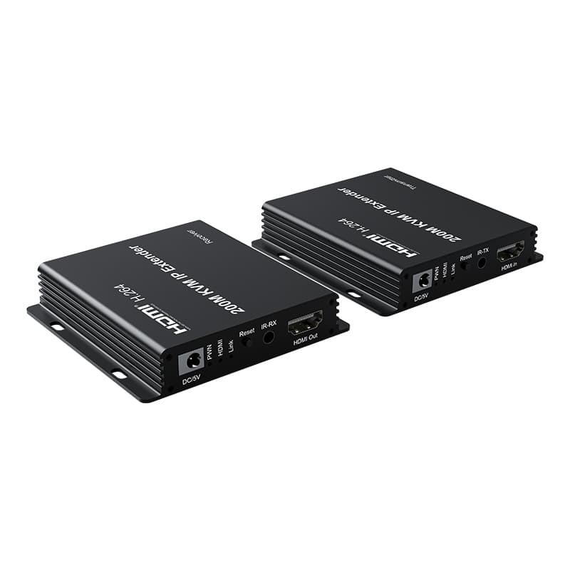 The HDMI KVM200M extender supports touchscreen HDMI + USB keyboard and mouse single-cable high-definition network signal amplification.