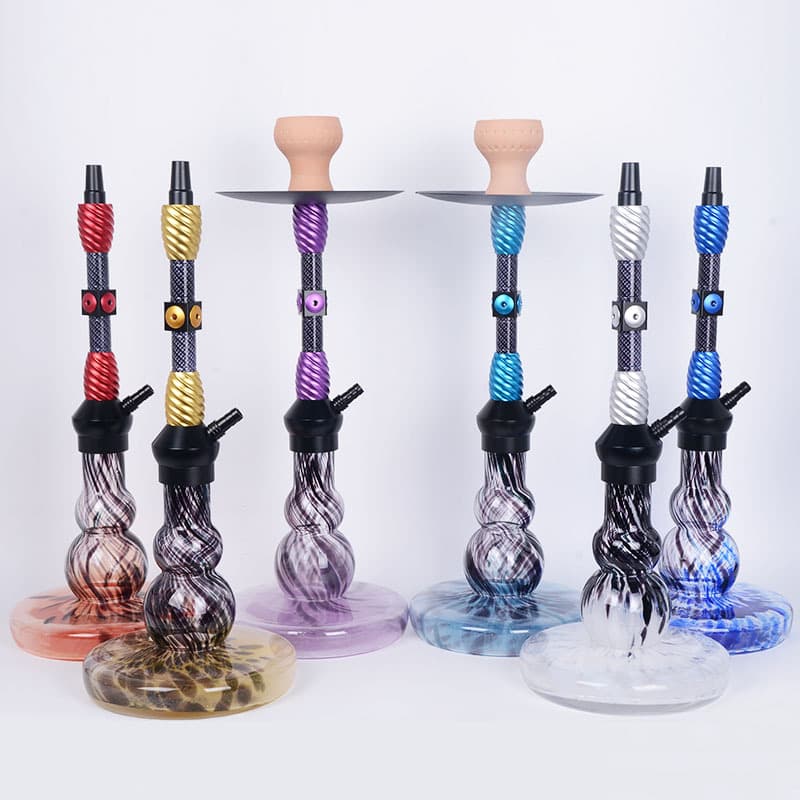 Arabian hookah medium single tube hookah aluminum alloy color pipe hookah style collection 1