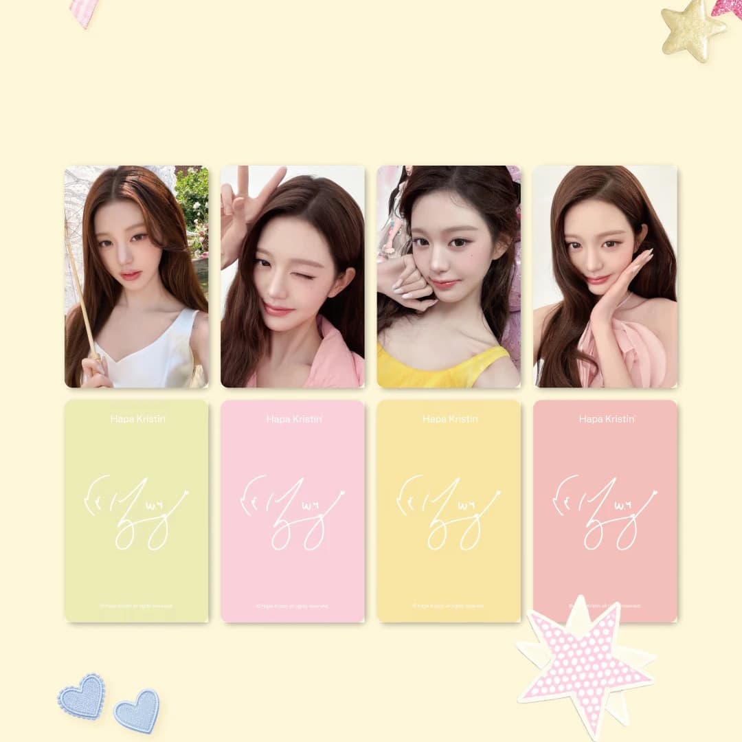 IVE Wonyoung x Hapa Kristin 11.0 endorsement card contact lens card