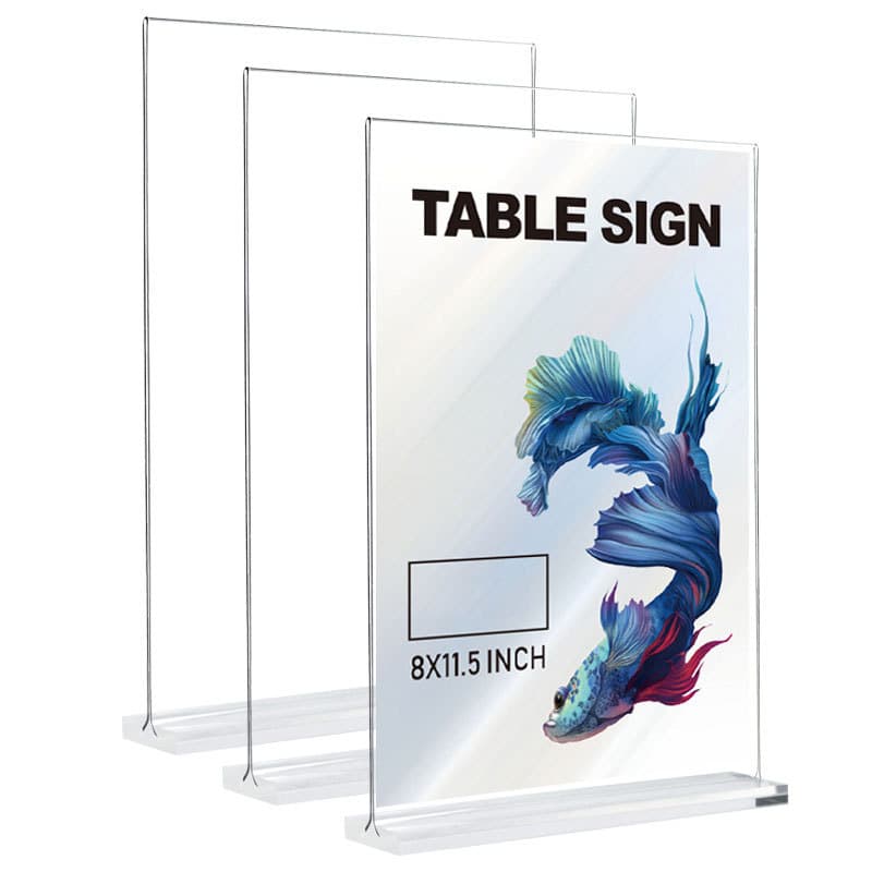 Cross-border A4 Acrylic Display Stand with Pull-out Double-sided Advertising Card