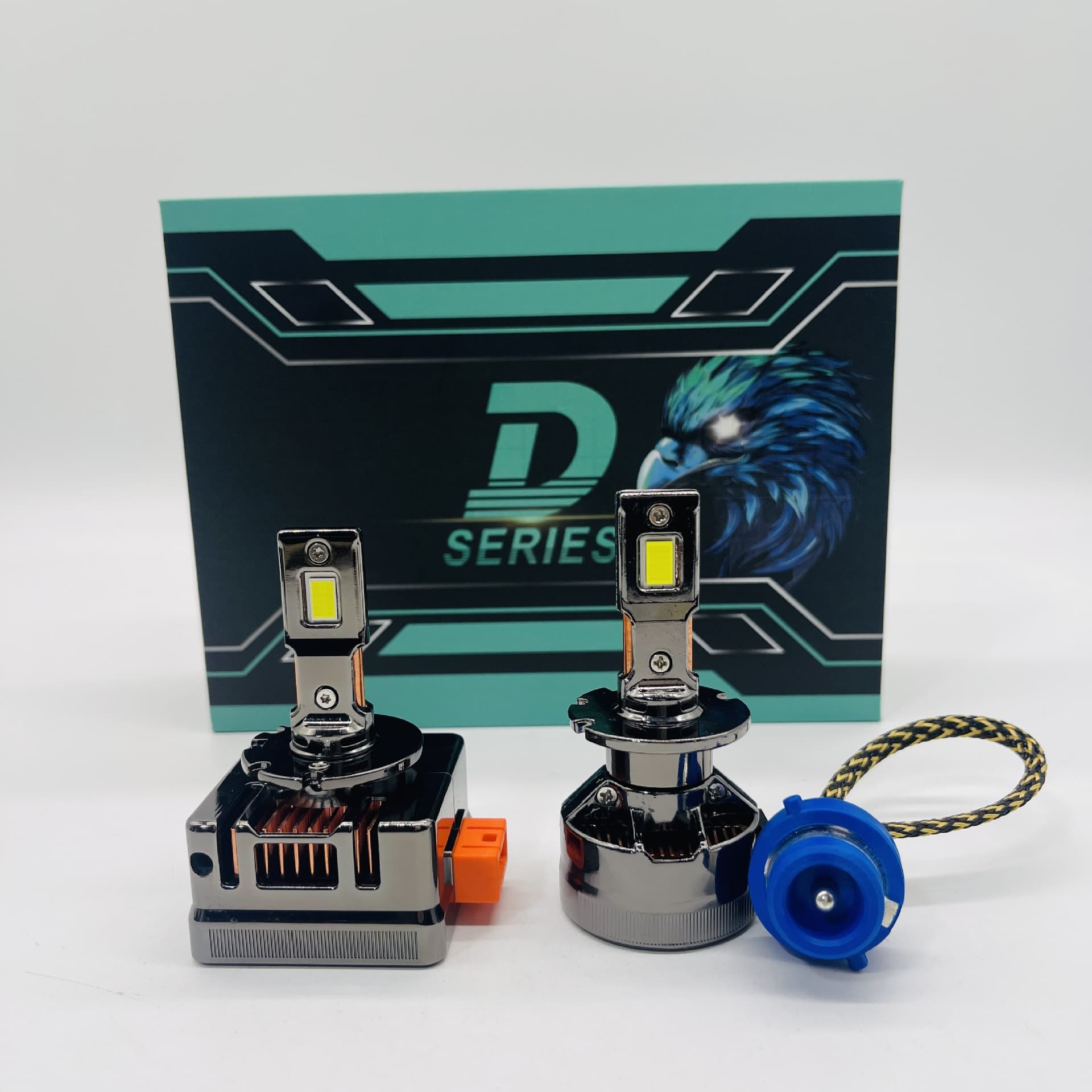 LED Headlight D Series D1s D2s D3s D4S D5s Die-Cast Dual Copper Tube with Decoding High/Low Beam Headlamp